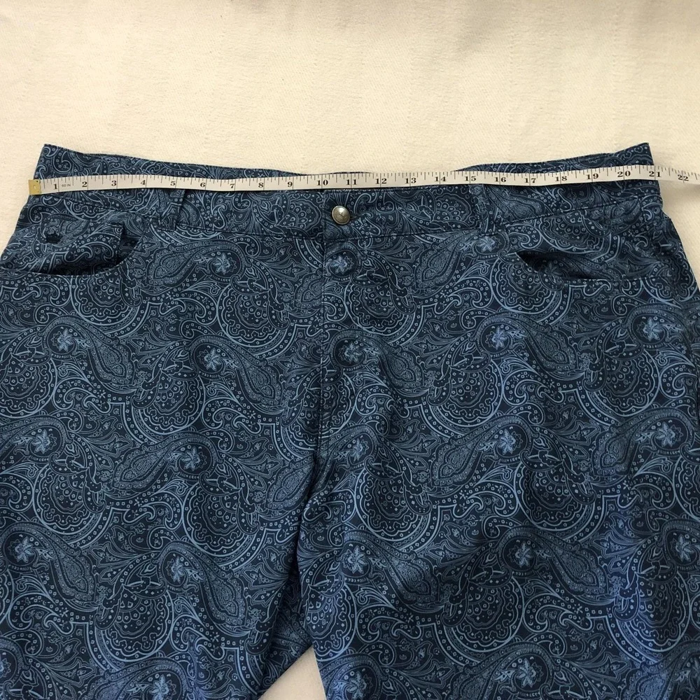 Peter Millar Pants Mens 42x29 Blue Crown Sport Paisley Golf Stretch Performance